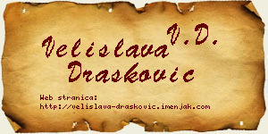 Velislava Drašković vizit kartica